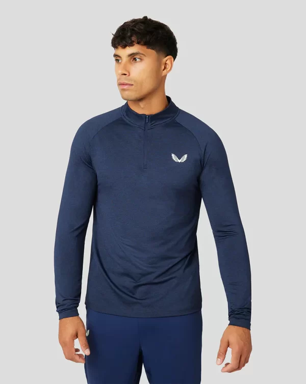 Ore Capsule Heren Shirt met Lange Mouw en 1/4 Rits